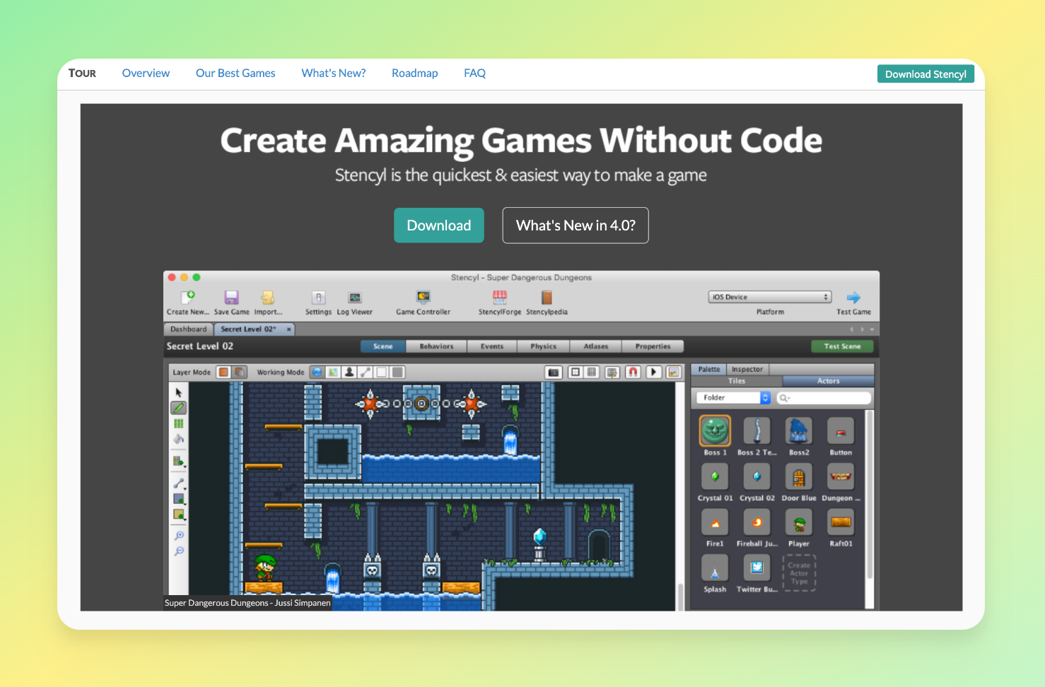 No-Code Game Engines - Stencyl